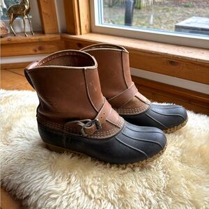 Vintage Leather Bean Boots